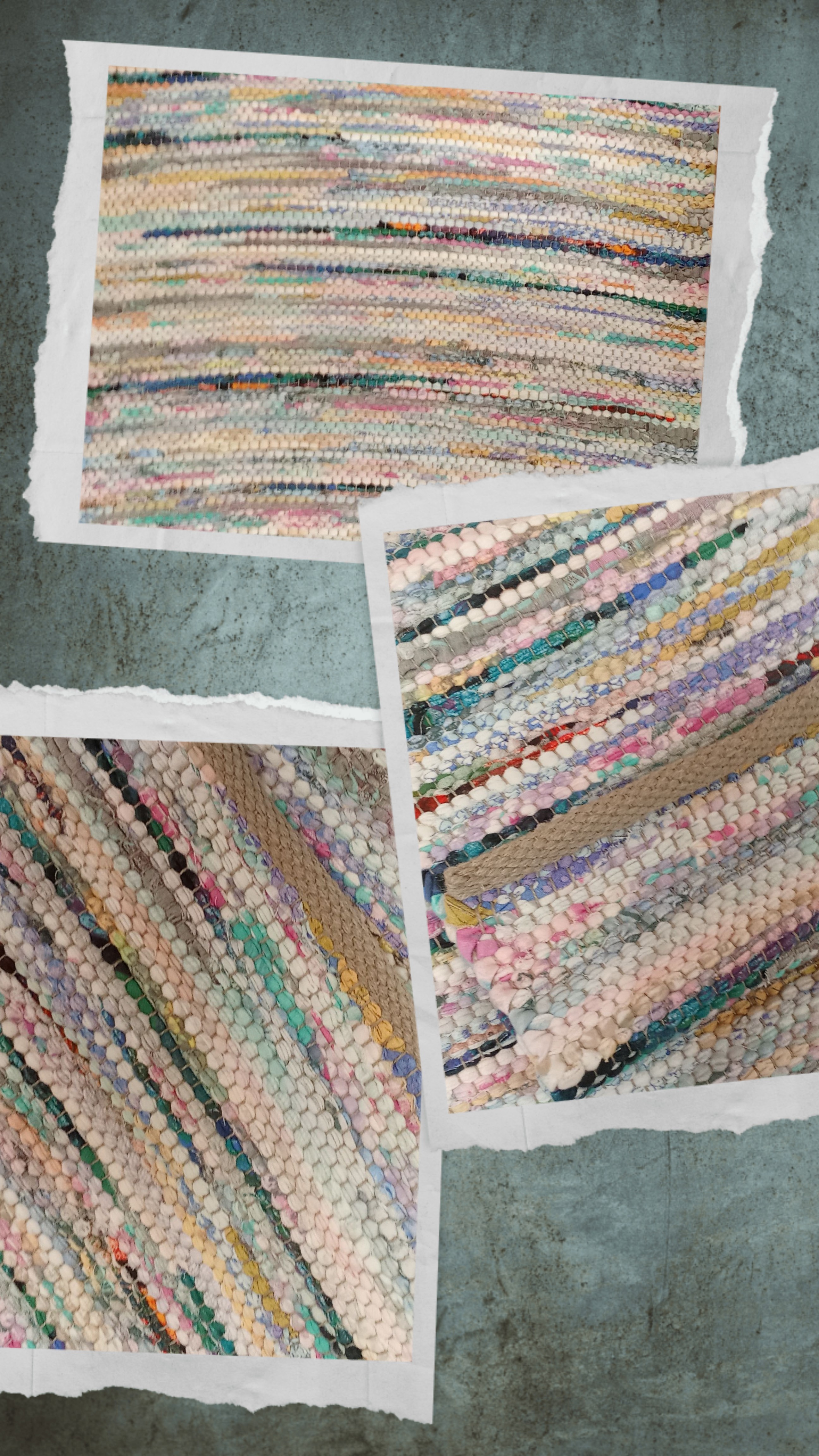Teppich Nr. 78/26 in recyclete Baumwolle, Farbe gemischt Allegro