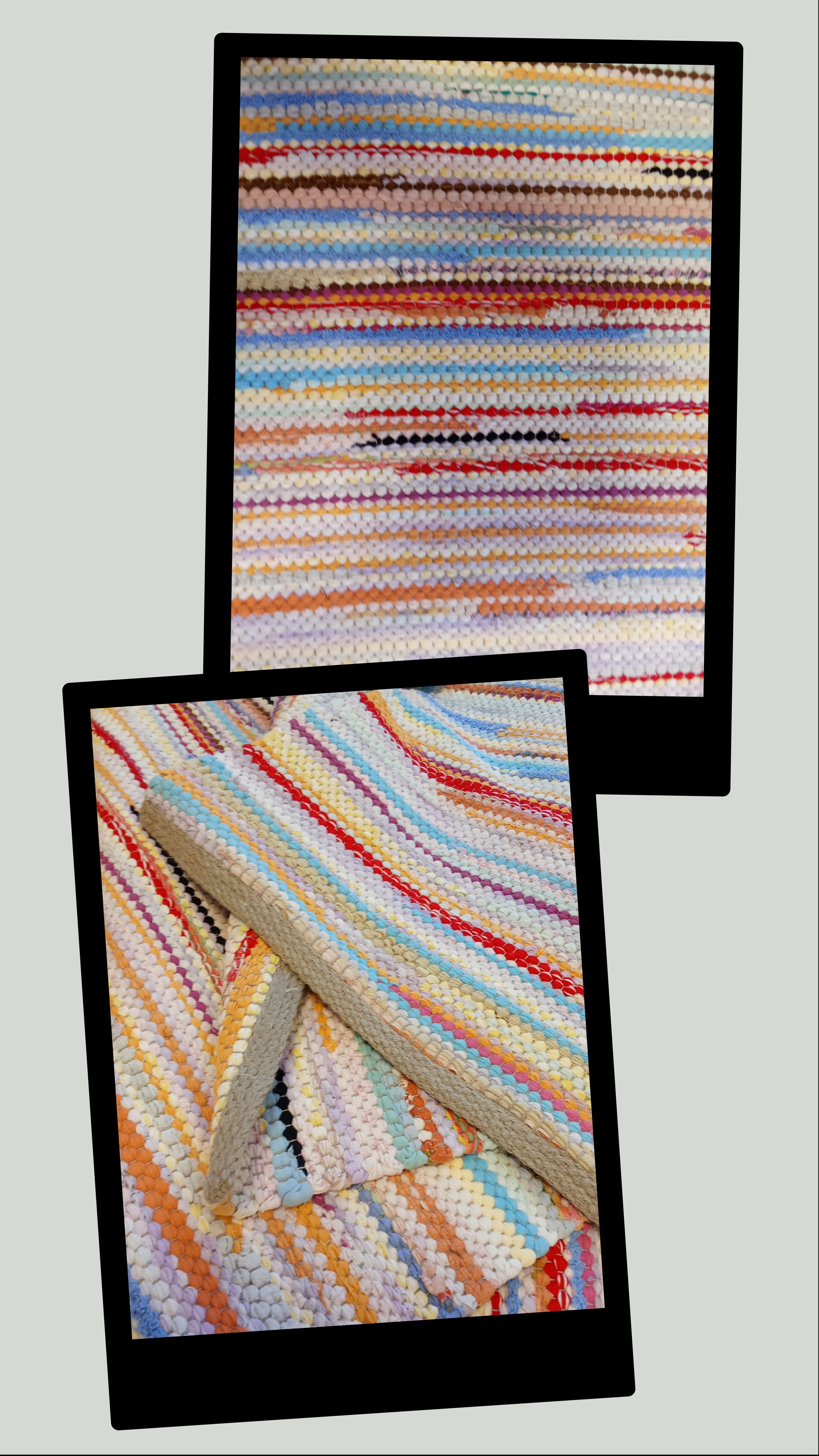 Teppich Nr. 187/24 in recyclete Baumwolle Farbe gemischt