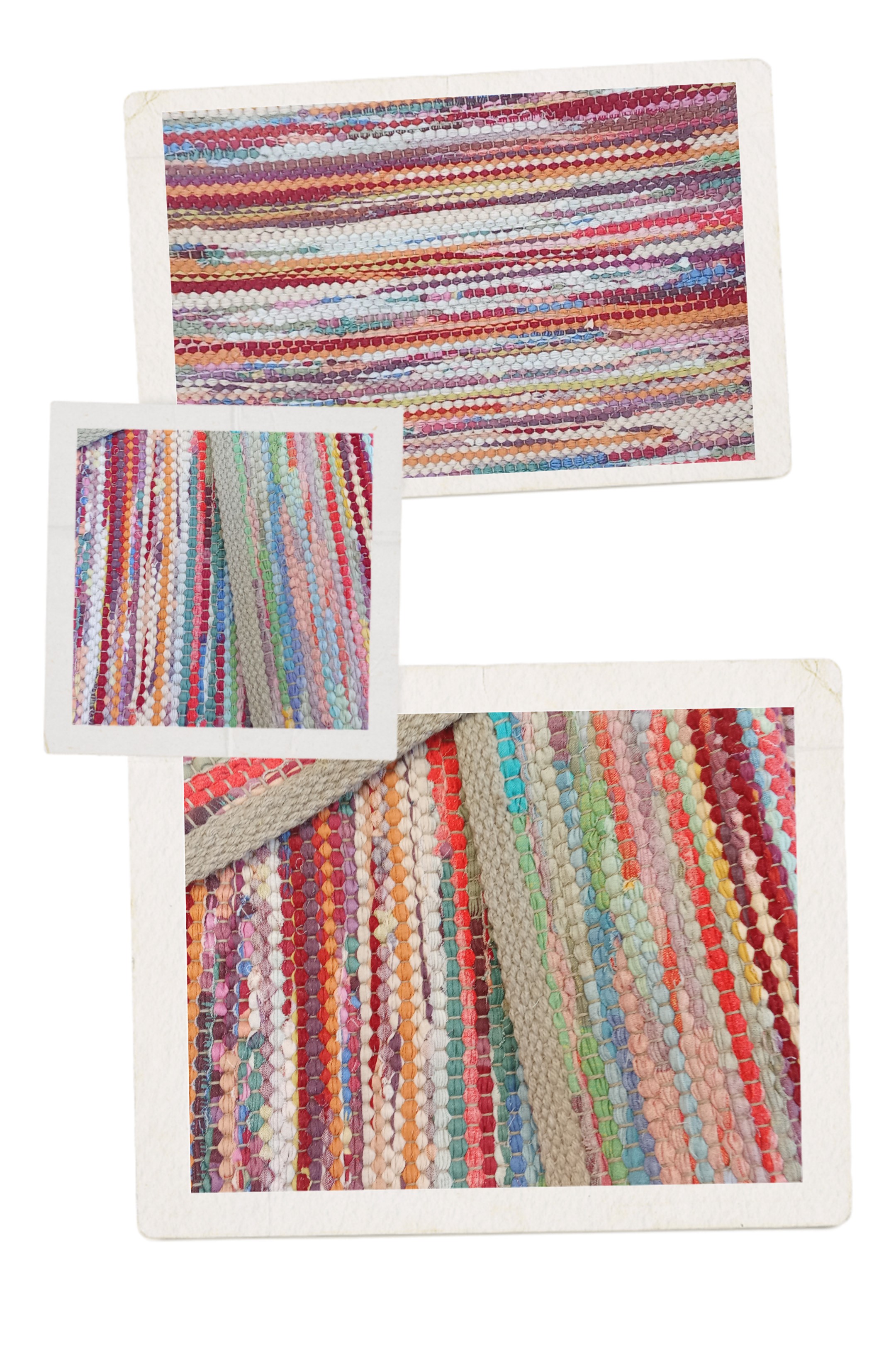 Teppich Nr. 104/26 in recyclete Baumwolle, Farbe "gemischt" Allegro