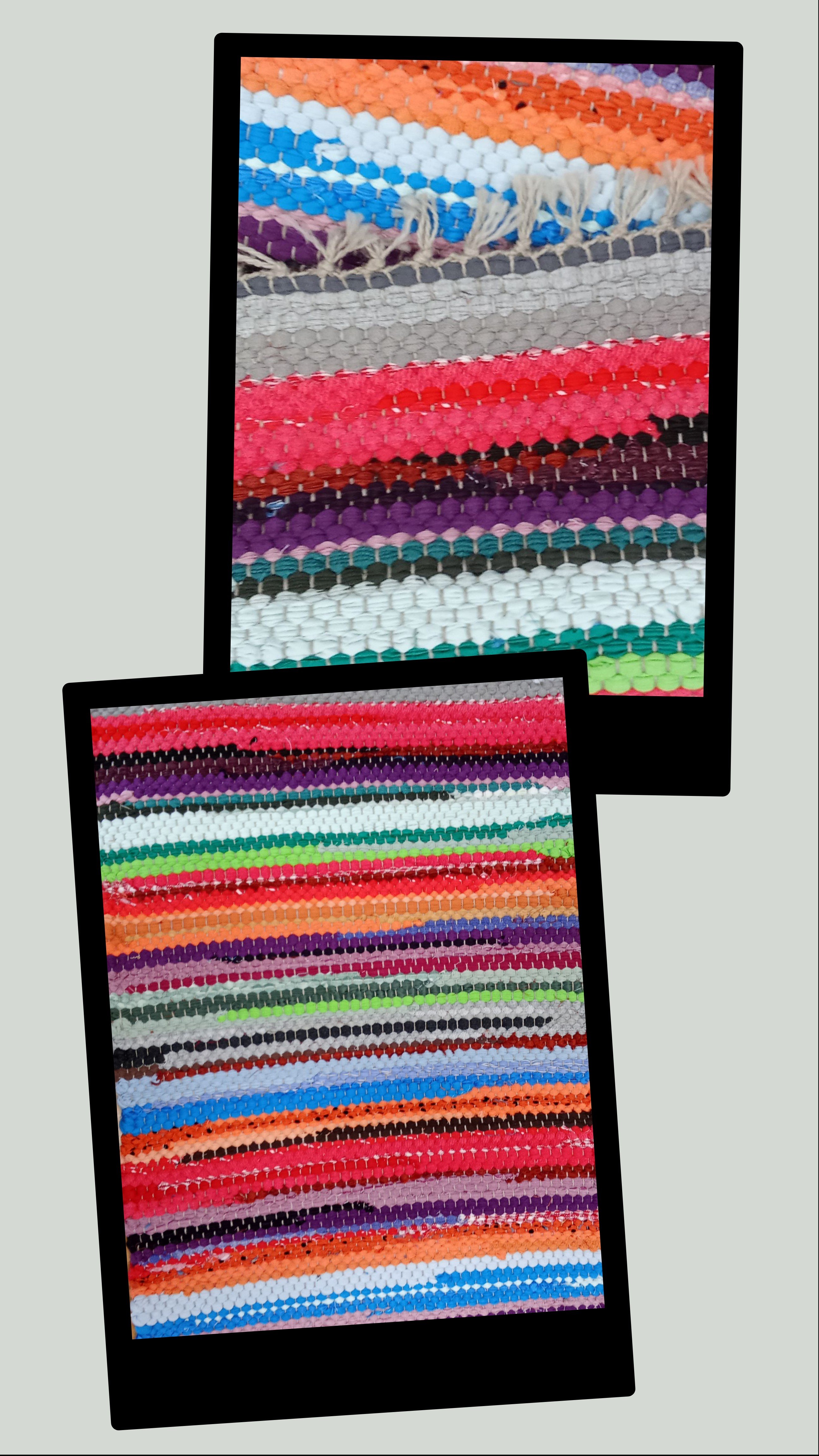 Tappetino da tavola nr. 69/26 in cotone riciclato colore misto allegro