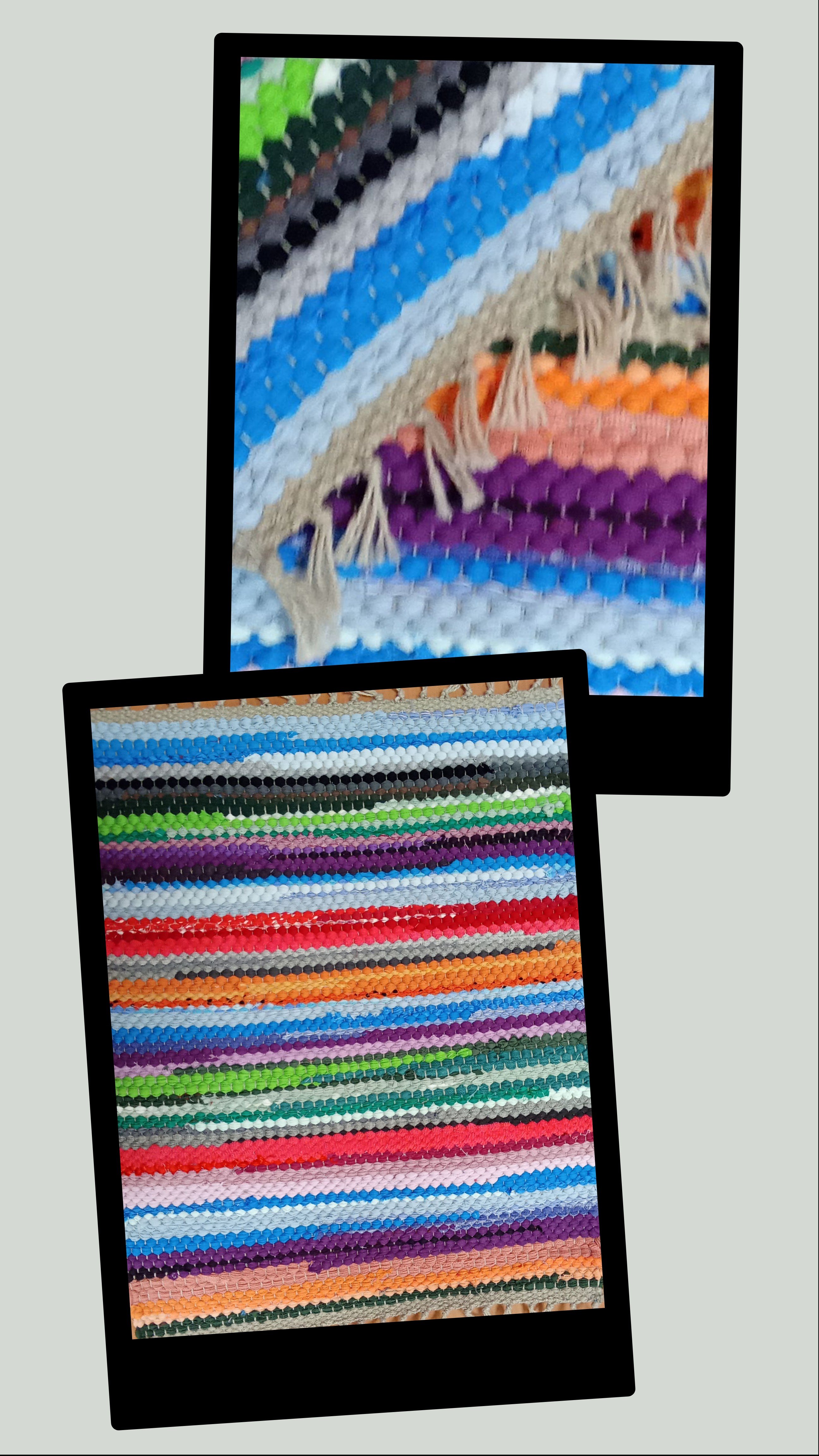 Tappetino da tavolo nr. 70/26 in cotone riciclato colore misto allegro