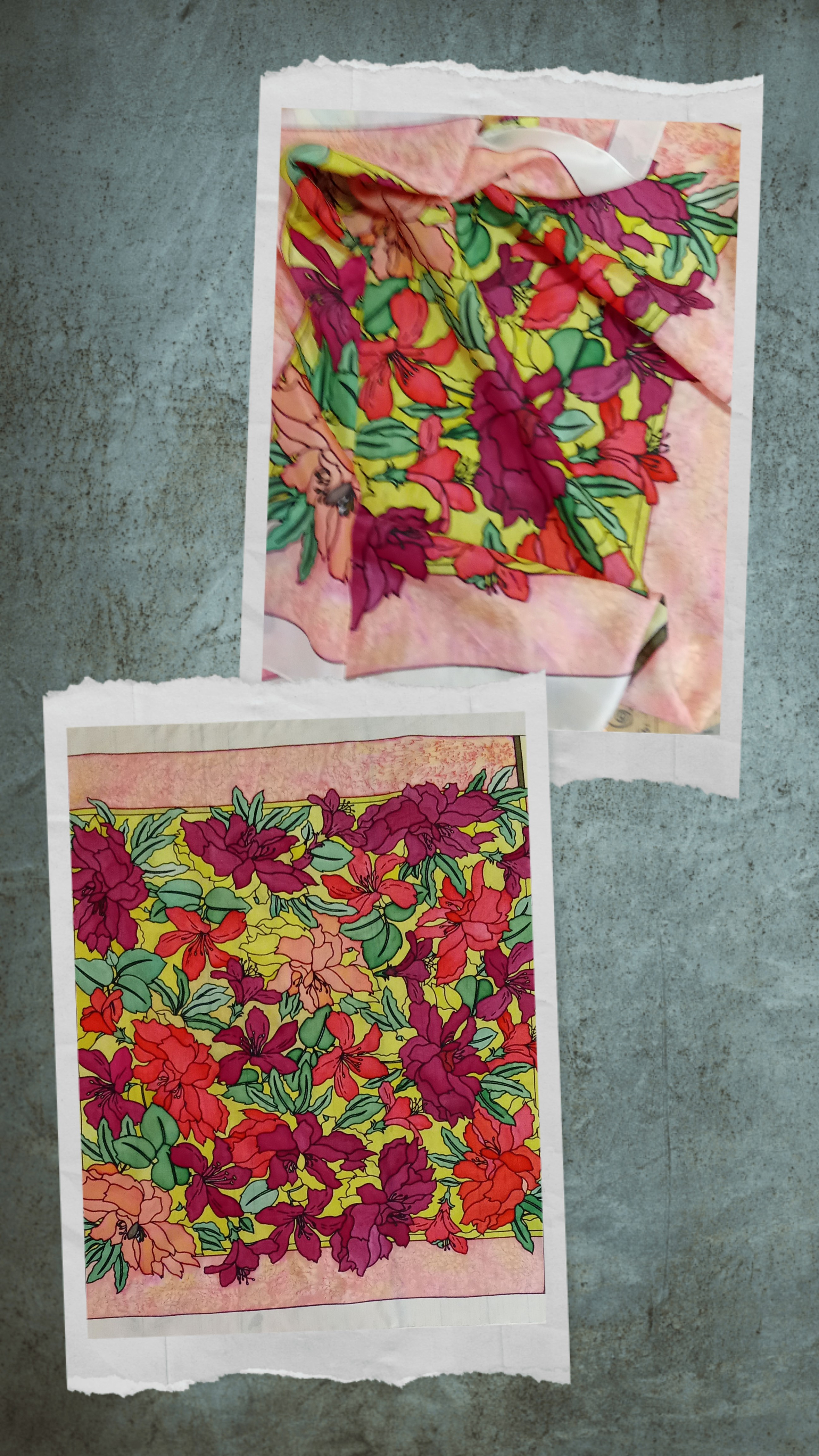 Foulard Nr. 87/26 aus Seide Farbe Allegro
