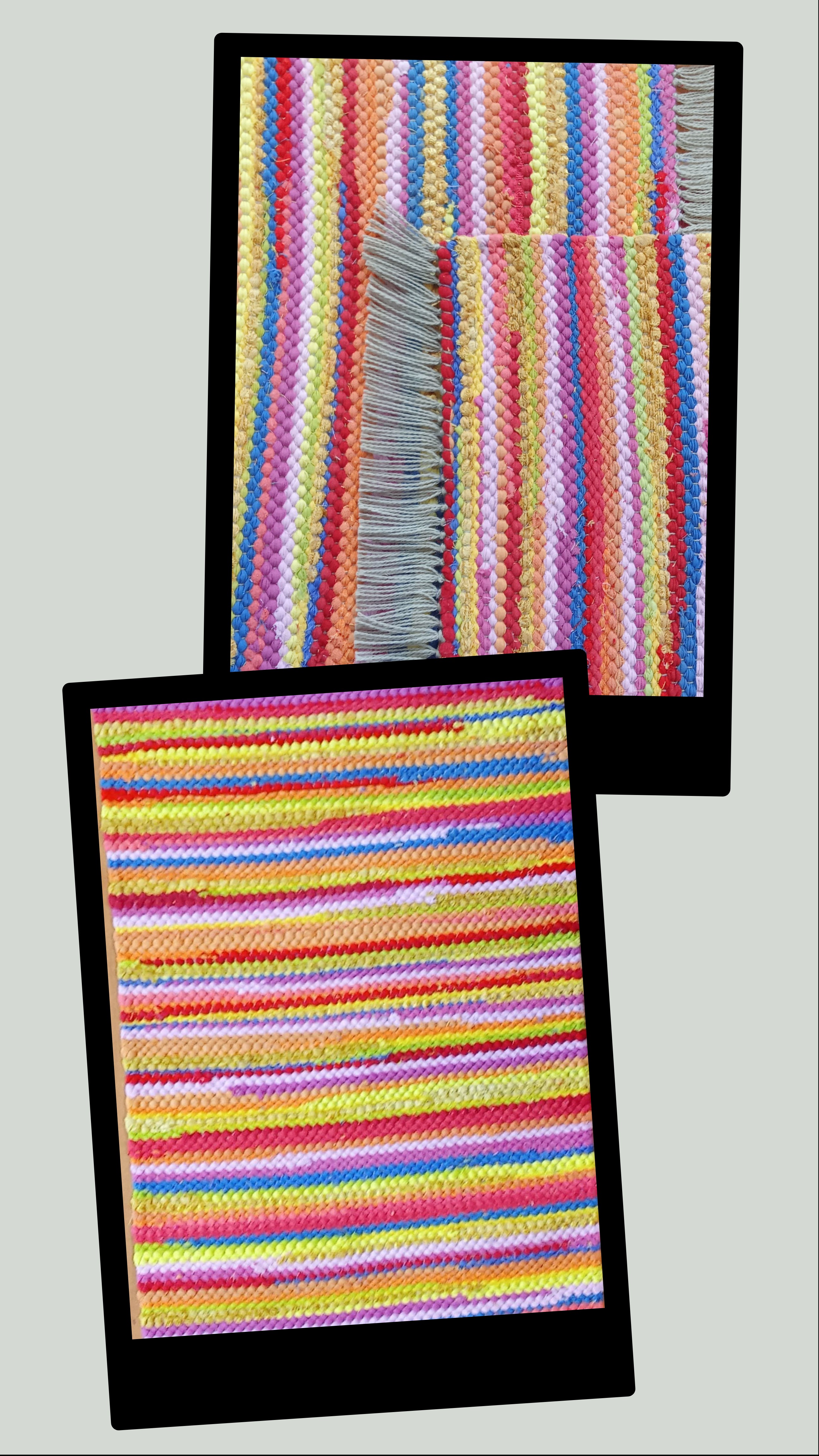 Teppich Nr. 88/26 in recyclete Baumwolle, Farbe gemischt Allegro